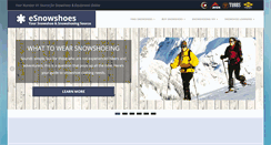 Desktop Screenshot of esnowshoes.com