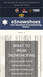Mobile Screenshot of esnowshoes.com