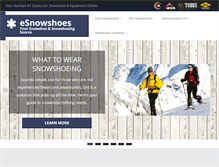 Tablet Screenshot of esnowshoes.com